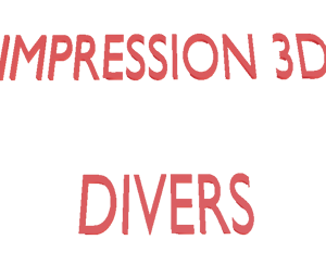 Impression 3D divers