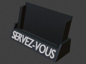 Support cartes de visite