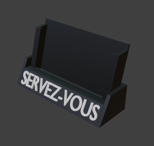 Support cartes de visite
