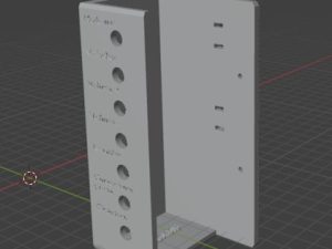 Support 7 boutons de service sur porte monnayeur (1 joueur)